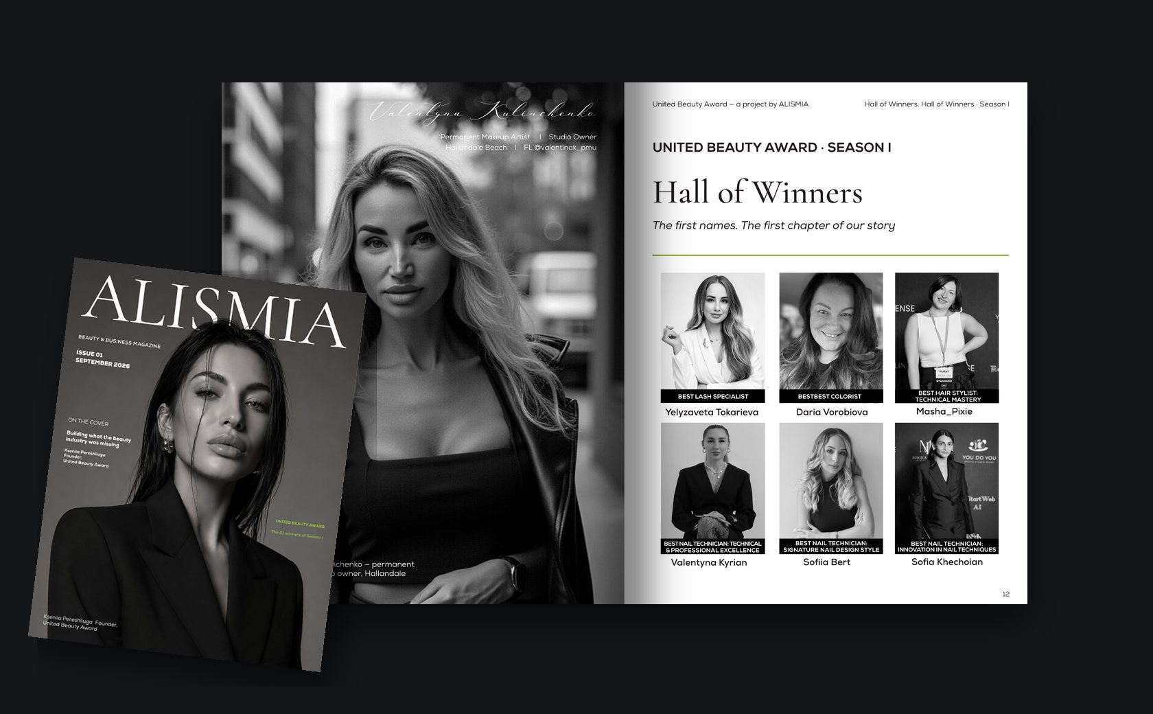 ALISMIA magazine, Hall of Winners